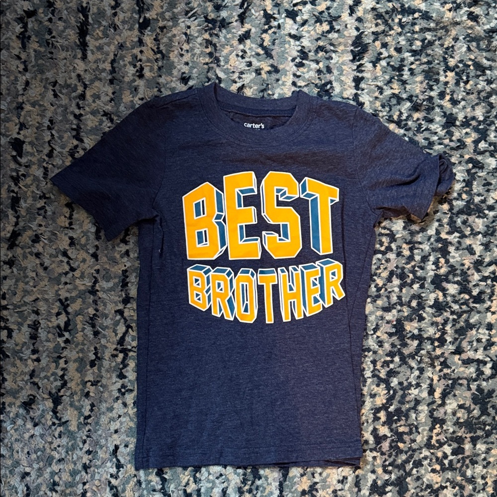 Carter's Kids Blue and Yellow 'Best Brother' Tee